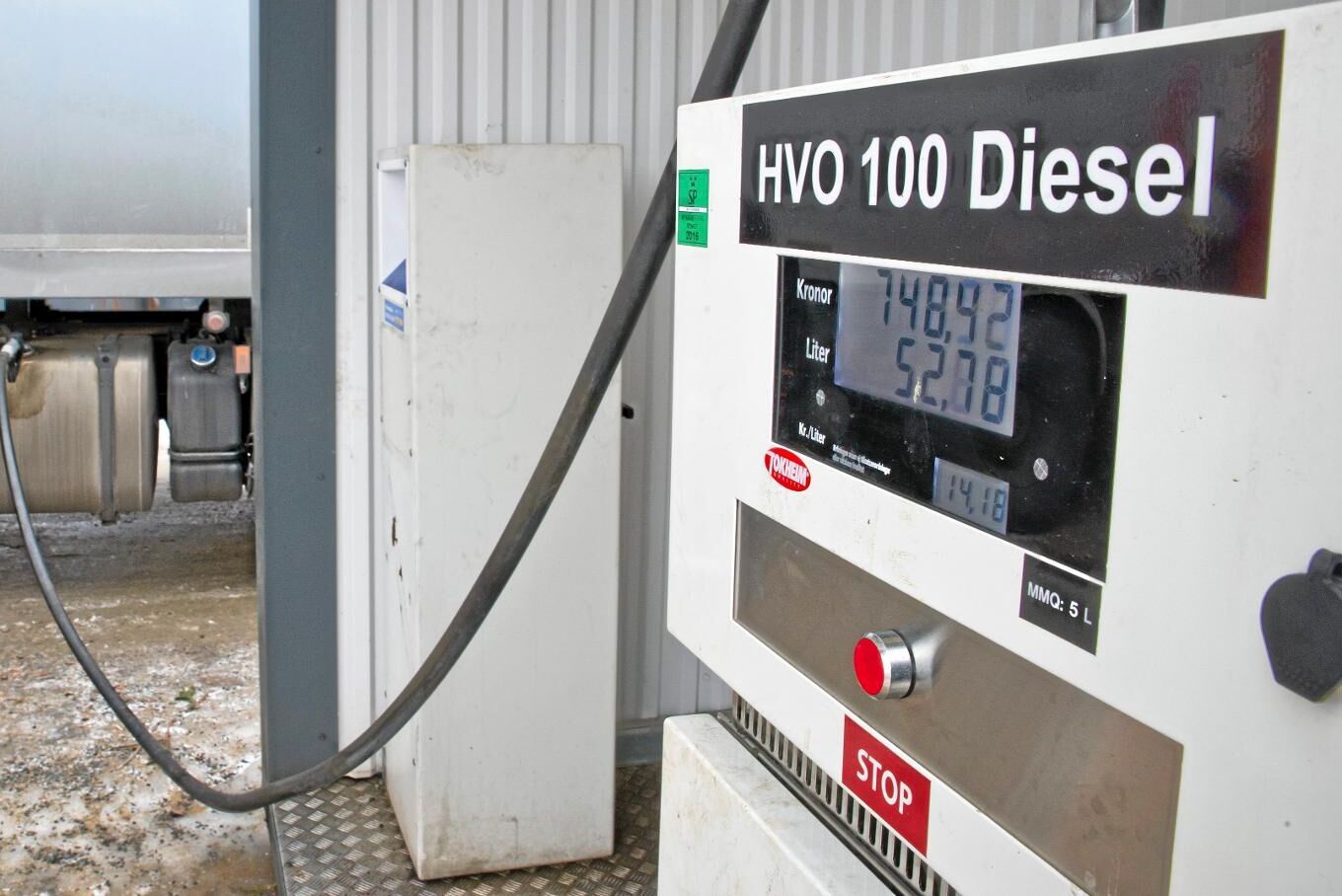 Försäljningen av HVO-100 gick ner under 2018.