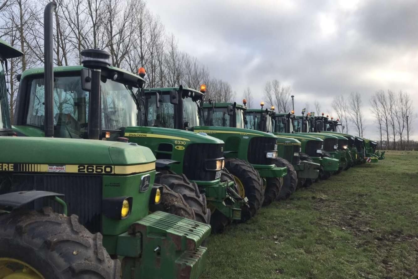 John Deere var välrepresenterat.