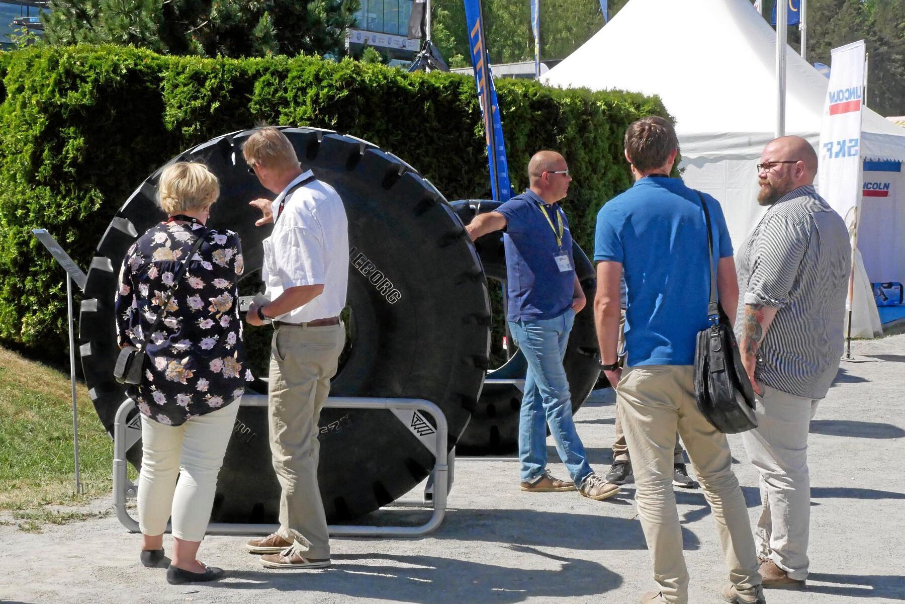 Att klämma på däck var populärt.