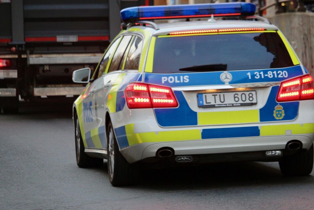 Flera lastbilar åkte dit vid polisens insats under måndagen. Arkivbild.