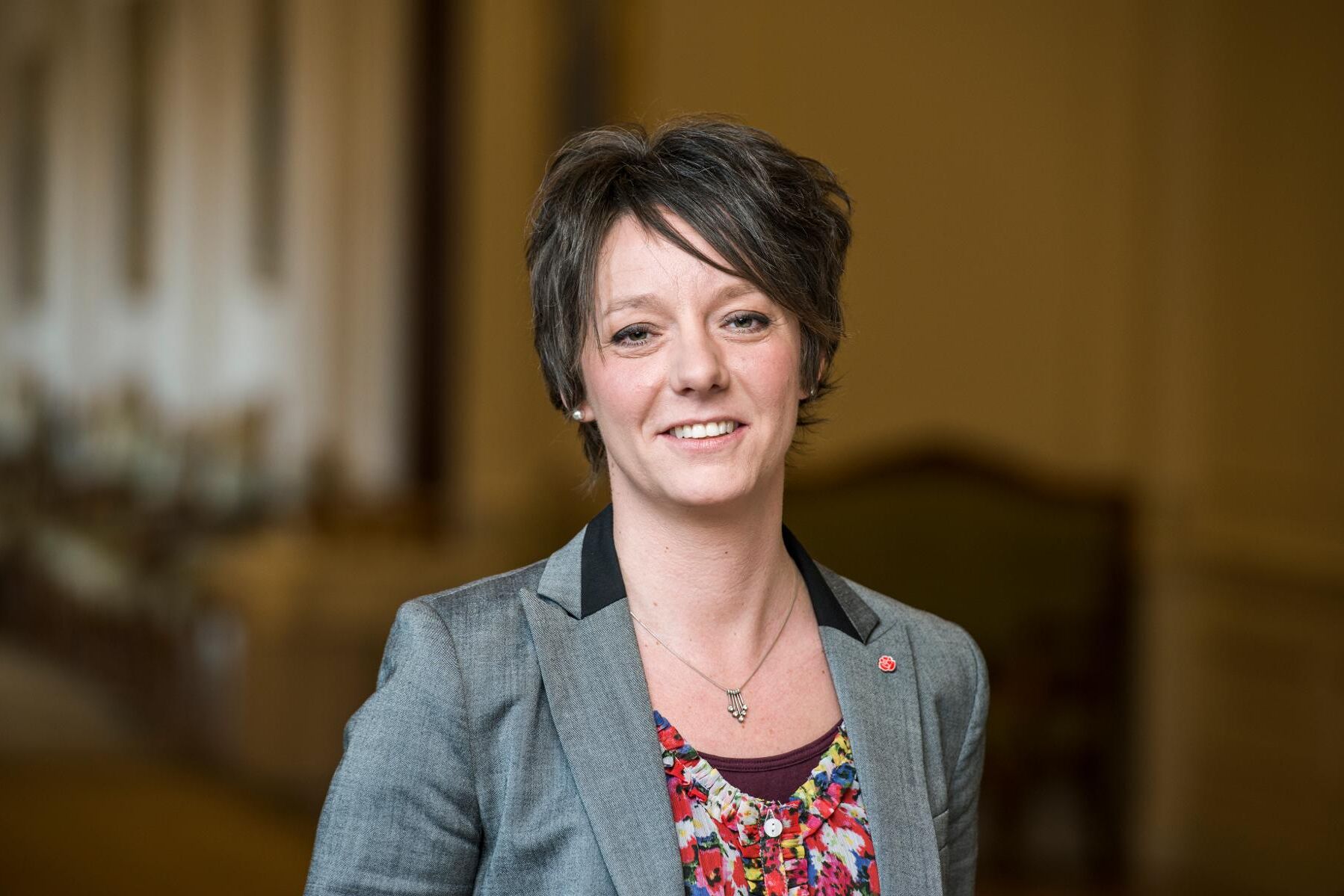 Utskottets ordförande Matilda Ernkrans (S).