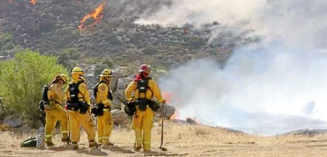 Brandmän i San Diego.