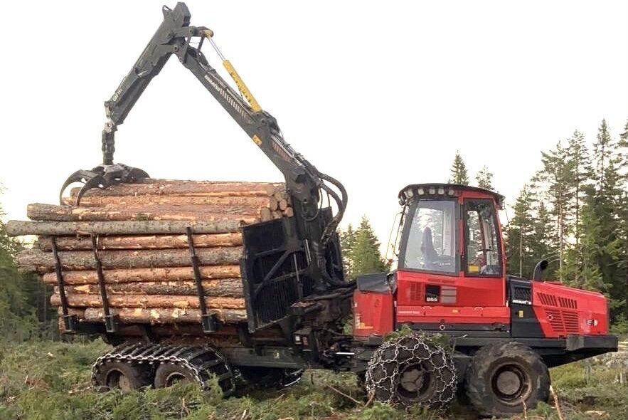 William Mattsson är ute på jobb med Komatsu 855, Snyggt lass, eller hur!?!