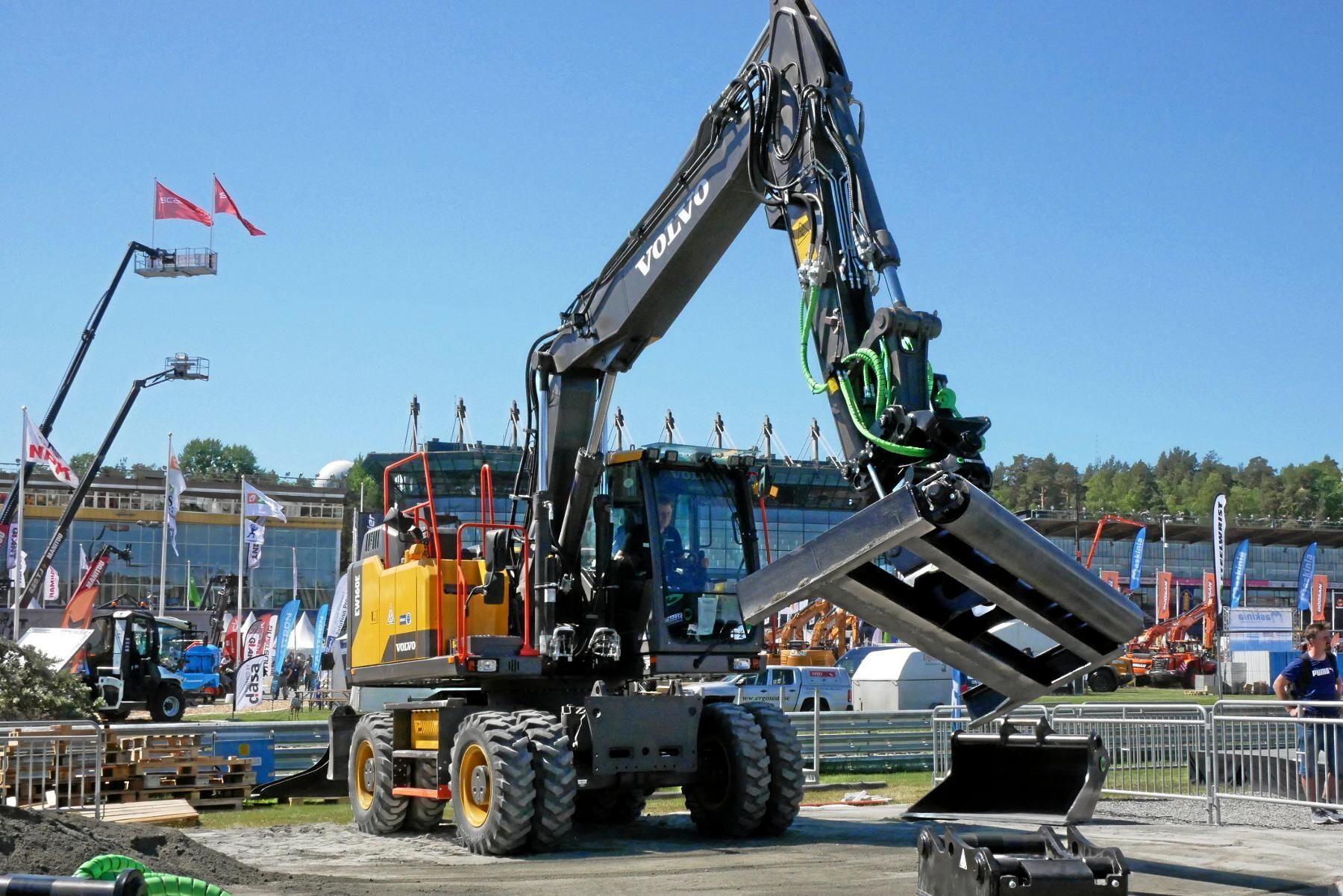 Volvos hjulgrävare EW160E.