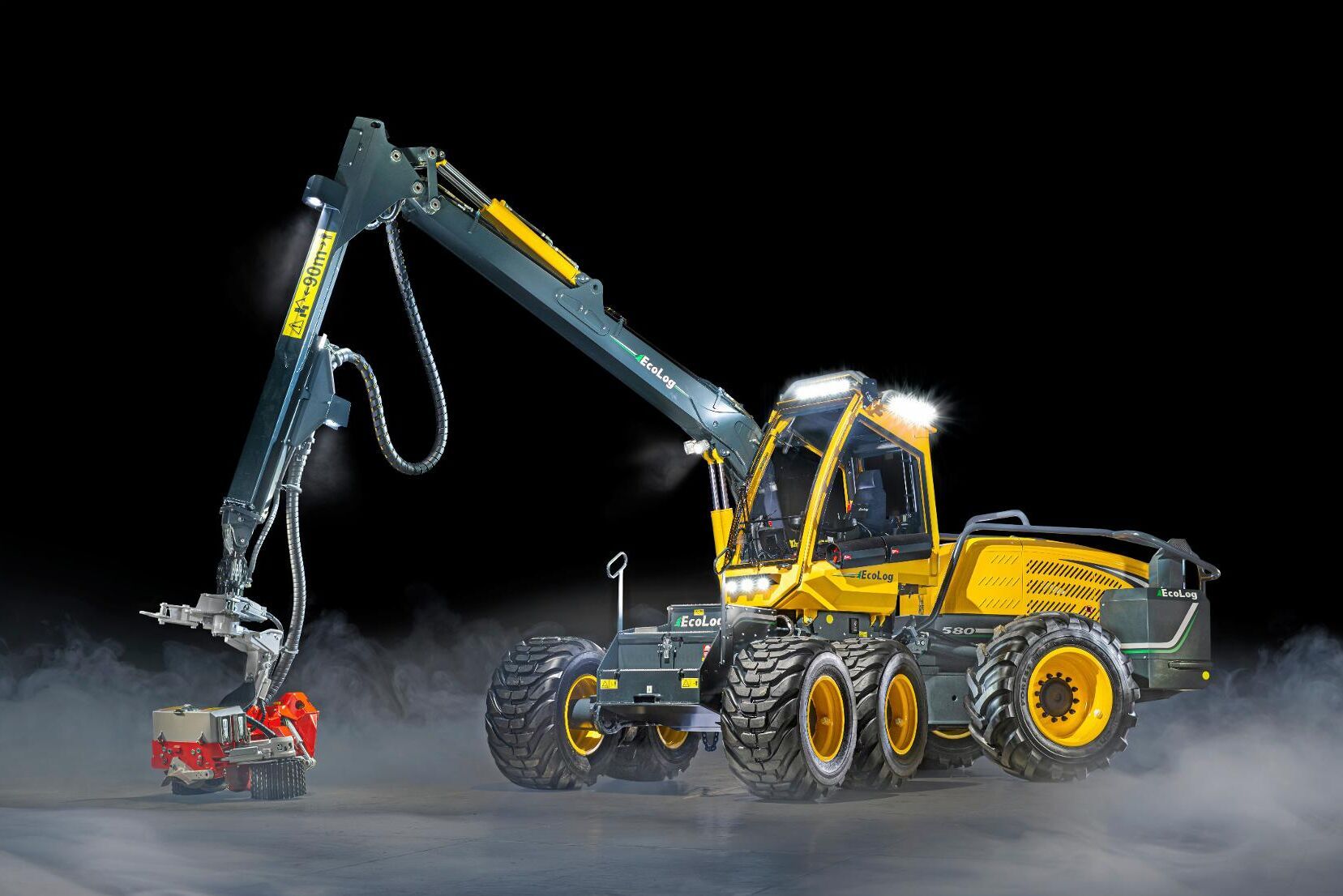 Sex skördarmodeller ingår i Eco logs F-serie.