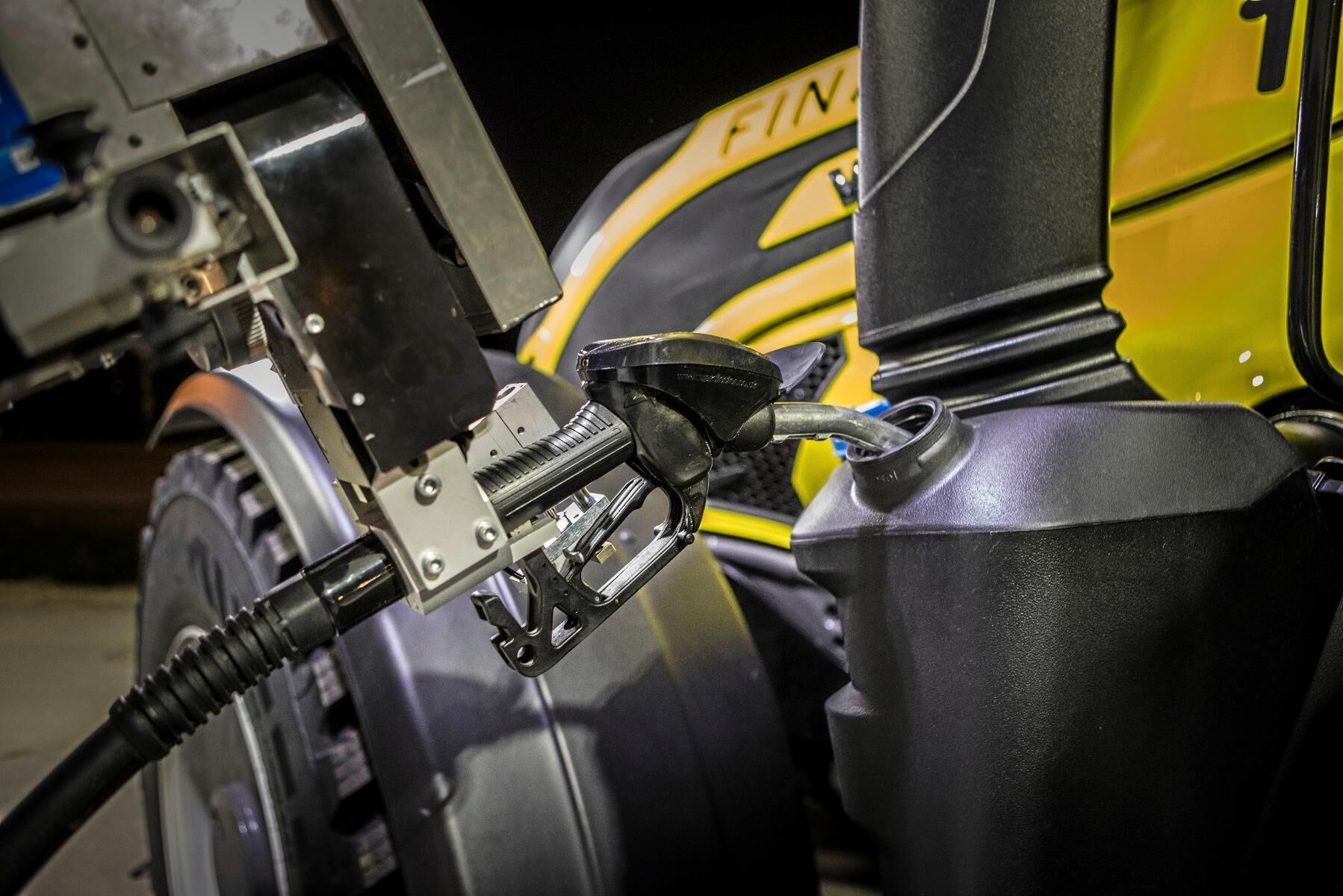 Tankningen av traktorerna har skett automatiskt.