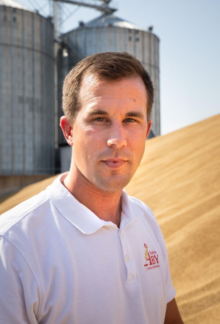 Patrik Andersson, företagsledare på Södra Åby Lokalförening.