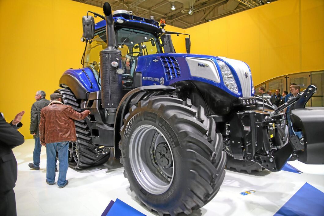 Det var välpolerat i New Holland-montern.