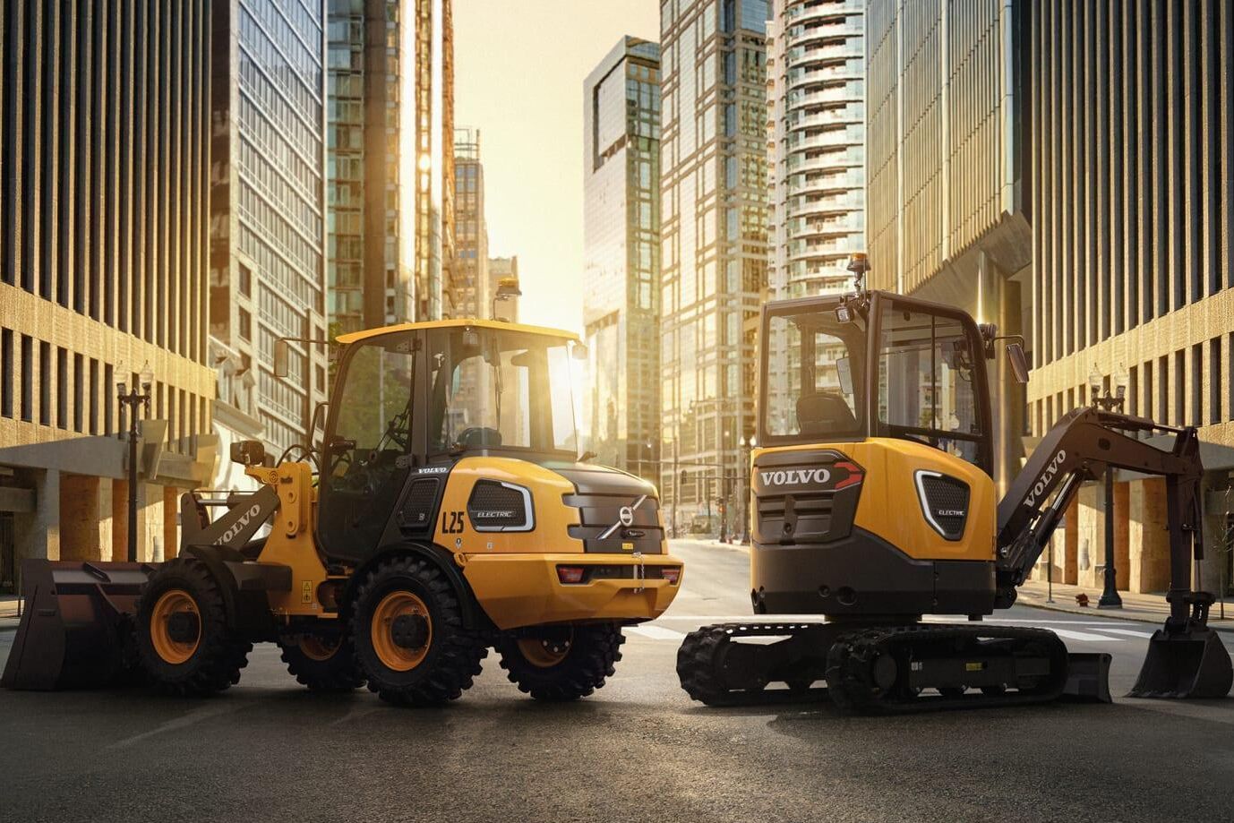 Volvos nya helt eldrivna kompaktmaskiner jobbar tyst och utan utsläpp.