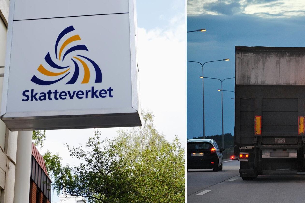 Åkeriet blev skyldigt att betala drygt två miljoner i skatteskuld efter att Skatteverket fått reda på svartlönerna. Arkivbild.
