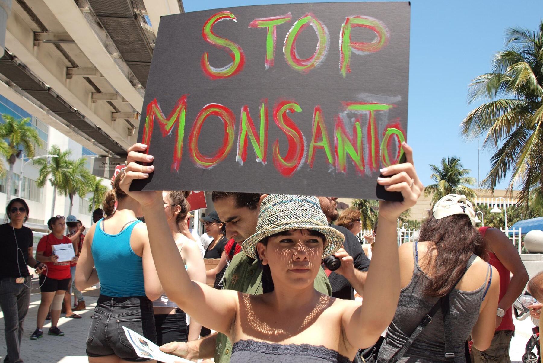 March Against Monsanto Miami on Biscayne Boulevard in Downtown Miami, FL 5/25/2013