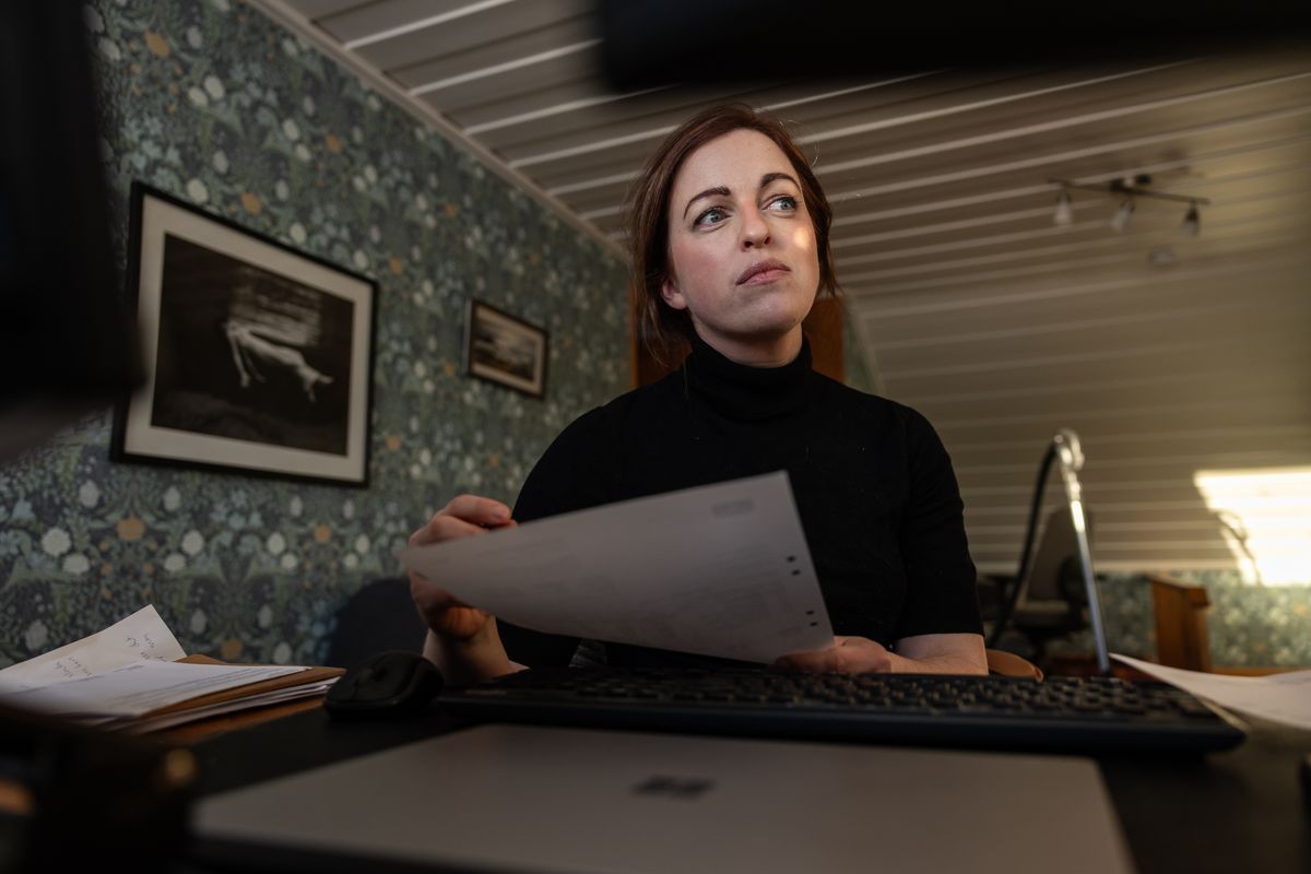 Beatrice Ramnerö, lantbrukare i Älvsbyn. Driver tillsammans med sin man Erik Skatuddens Lantgård + gårdsmejeri och butik.