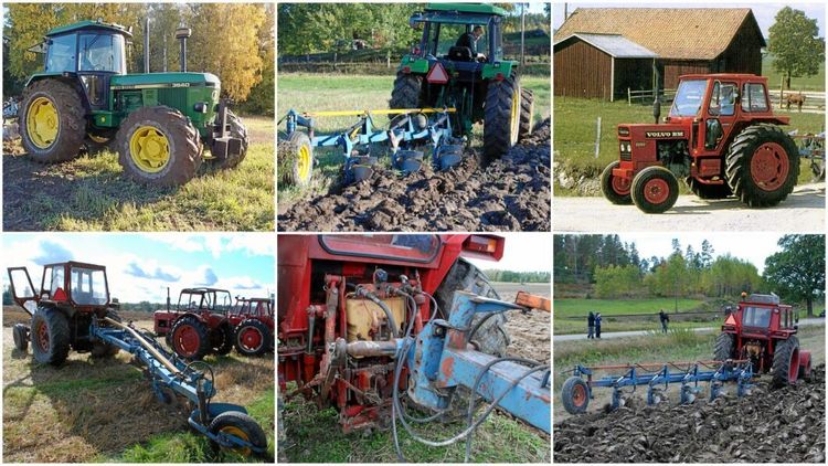 Slirade mindre med delburen plog