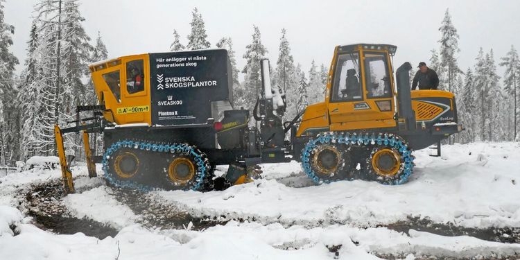 Här är nya maskinen för skogsplantering