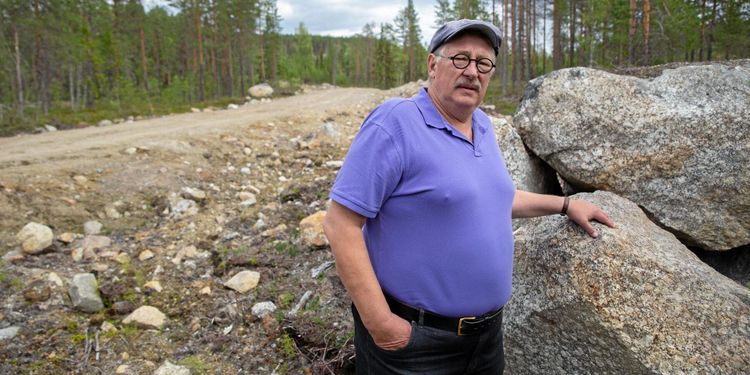 Skogsbolag byggde väg på hans mark utan tillstånd
