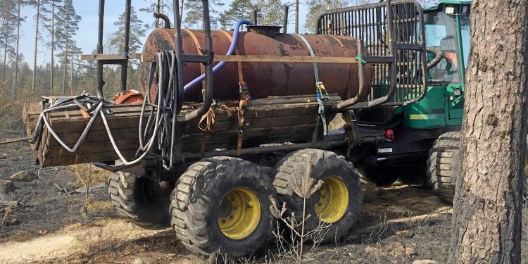 Vattentank på skotaren oslagbar vid brand