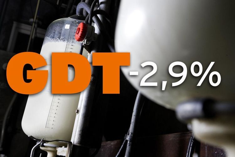 Mjölkprisindex föll med 2,9 procent