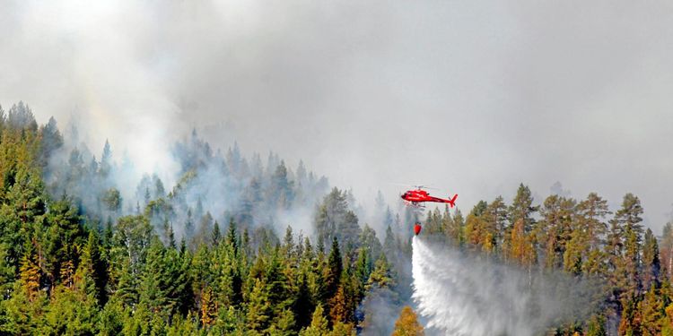 Italienska plan på väg till bränderna