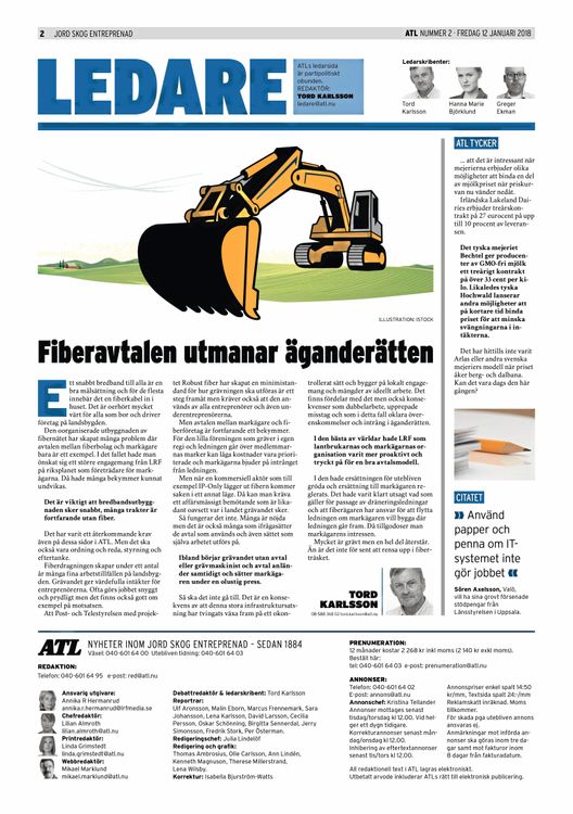 LRF är aktiva i fiberfrågan