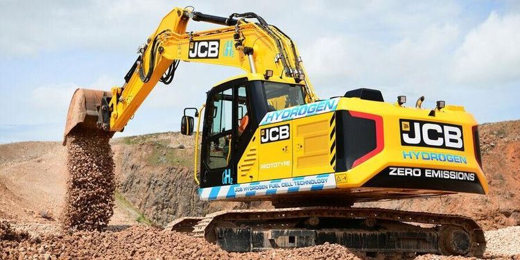 JCB:s nya grävare släpper bara ut vatten