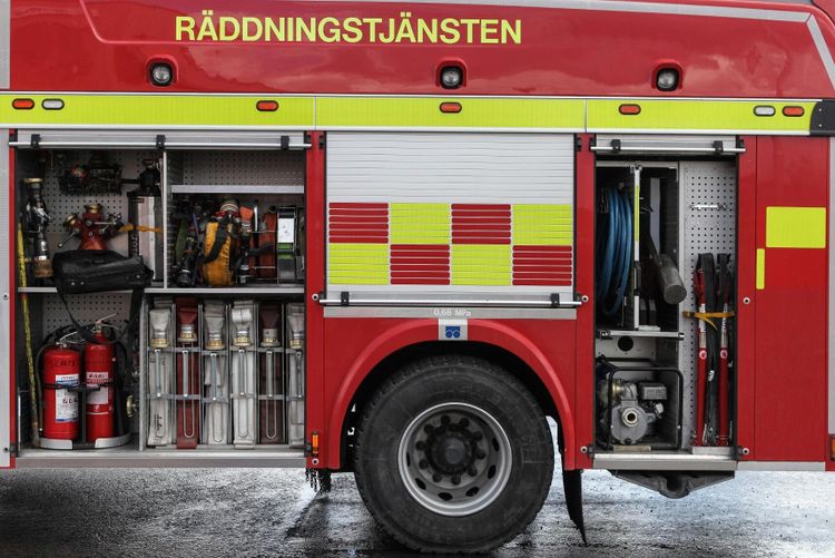 Brand i spannmålssilo