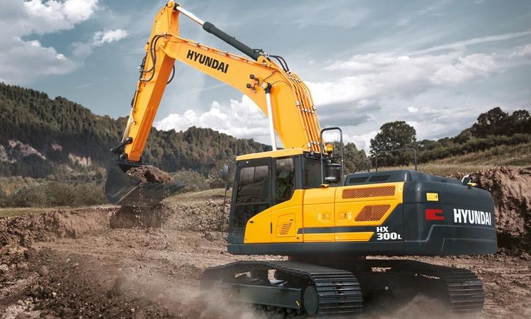 Vätgasdriven grävare från Hyundai ute 2023