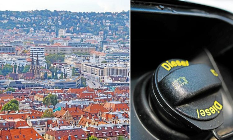 Bilstaden Stuttgart inför dieselförbud