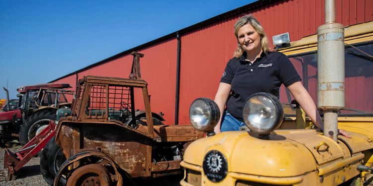 Här skrotas traktorerna