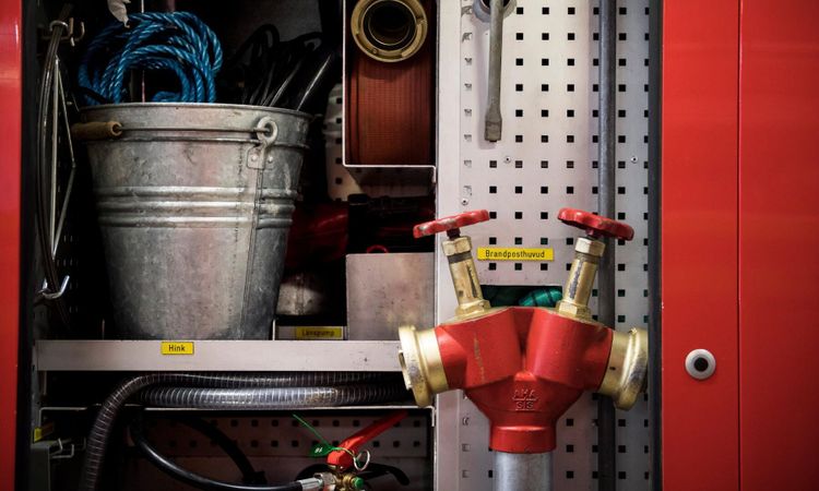 Ungtjurar räddade ur brinnande lastbil