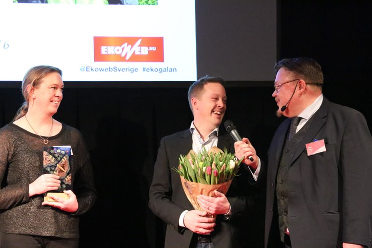 Så här såg det ut på Ekogalan i år. Snart är det dags för nya vinnare att kliva upp på scenen.