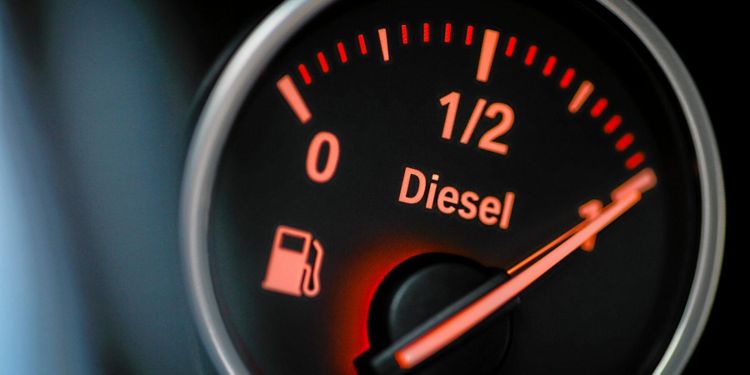 Dieselpriset upp för första gången på en månad