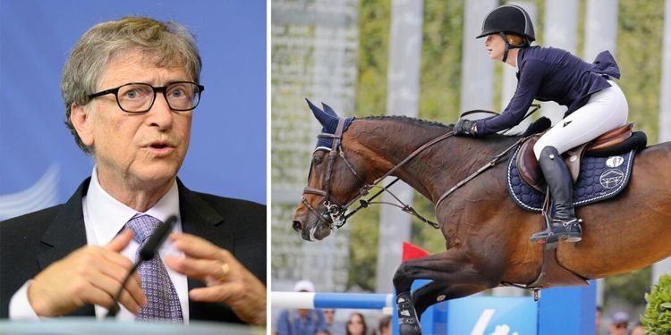 Gates dotter tävlar på Stockholm horse show