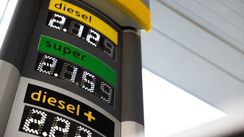 Högsta dieselpriset på över två år