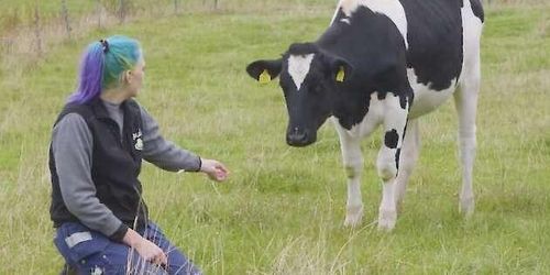 LRF Ungdomens ordförande klimatstrejkar på gården