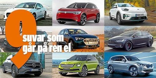 Guide: Alla elsuvar på marknaden