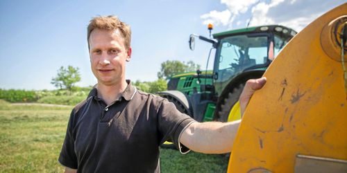 Vallskörden i full gång i sydvästra Skåne