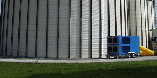 Mobil kylmaskin ska skydda spannmålen