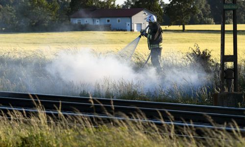 Risk för gräsbränder i södra Sverige
