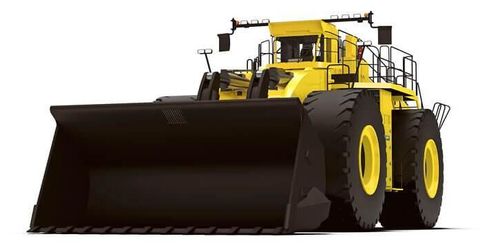 Världens största lastare på väg till Aitik