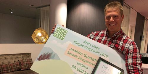 Skogsentreprenör prisas för sitt driv