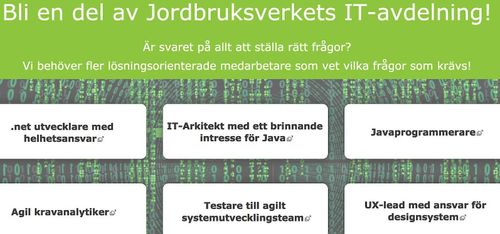 Jordbruksverket IT-satsar med jobbkampanj