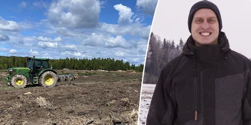Här förvandlas skogen till åkermark