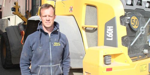 Han vill bygga om lastmaskinen till gasdrift