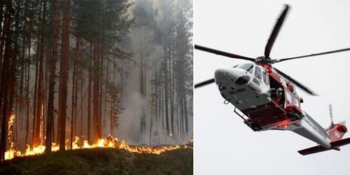 Vill ha fler helikoptrar mot skogsbränder