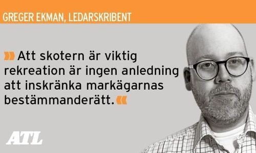 Förtydliga reglerna om skoterkörning