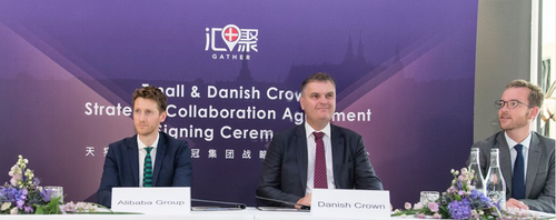 David Lloyd, Alibaba, Jais Valeur, Danish Crown och danska miljö- och livsmedelsministern Esben Lunde Larsen.