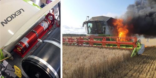 Automatiska släcksystem kan hindra maskinbränder