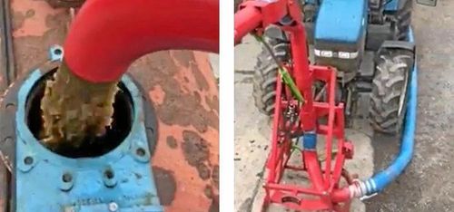 Fyller gödseltunna på 60 sekunder