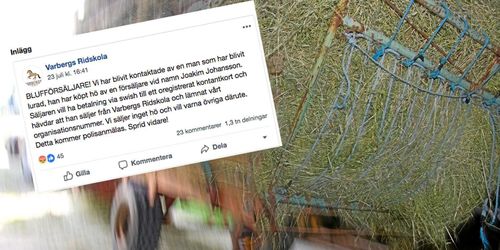 Bedragare lurade åt sig tusentals kronor i ridskolans namn