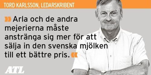 Bråttom att vända mjölkens kräftgång